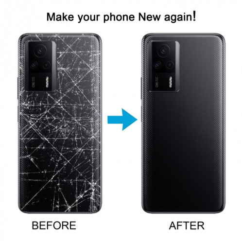 Pour Xiaomi Redmi K60E Couvercle arrière de la batterie d'origine (noir) SH64BL1973-00
