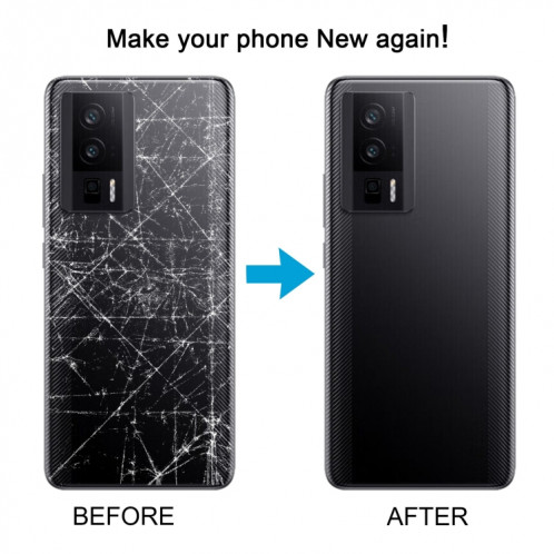 Pour Xiaomi Redmi K60 Couvercle arrière de la batterie d'origine (noir) SH65BL1154-07