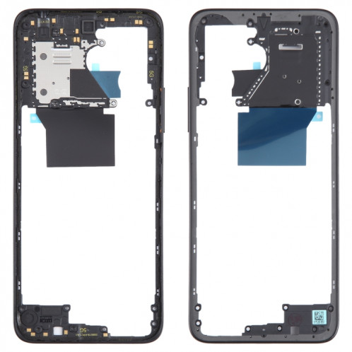 Pour Xiaomi Redmi 12 4G, boîtier avant d'origine, cadre LCD, plaque de lunette (noir) SH867B396-00