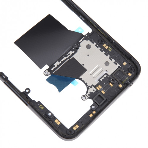 Pour Xiaomi Redmi 12 4G, boîtier avant d'origine, cadre LCD, plaque de lunette (noir) SH867B396-00