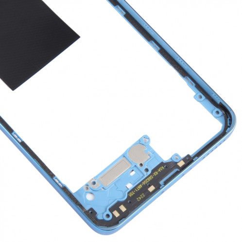 Pour Xiaomi Redmi Note 12 Pro 4G Plaque de lunette de cadre central d'origine (bleu) SH871L1693-00