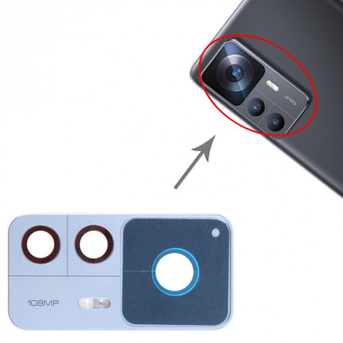 Cadre d'objectif de caméra arrière d'origine pour Xiaomi 12T (bleu) SH873L1699-00