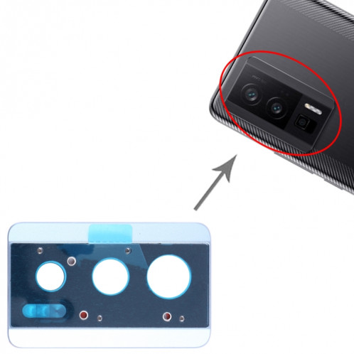 Cadre d'objectif de caméra arrière d'origine pour Xiaomi Redmi K60 (bleu) SH875L649-00