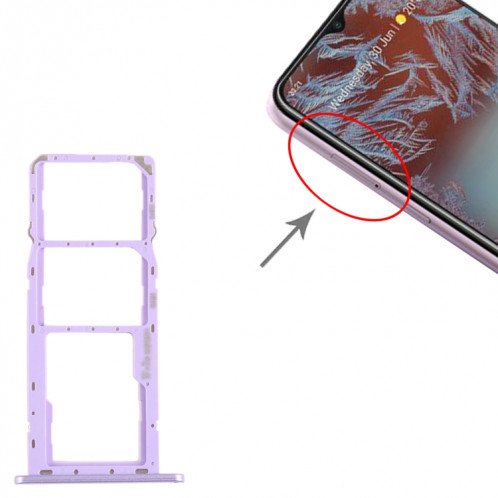 Pour Nokia G20 Original SIM + SIM + Plateau pour carte Micro SD (Violet) SH011P341-04