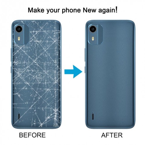 Pour Nokia C12 Couvercle arrière de la batterie d'origine (bleu) SH19LL798-07