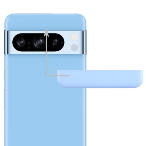Pour Google Pixel 8 Pro Couverture arrière supérieure avant d'origine (bleu) SH099L620-04