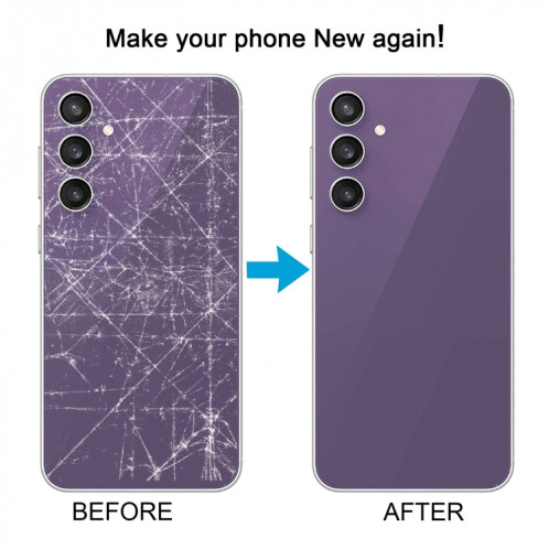 Pour Samsung Galaxy S23 FE SM-S711B Couvercle arrière de la batterie (violet) SH15PL526-07
