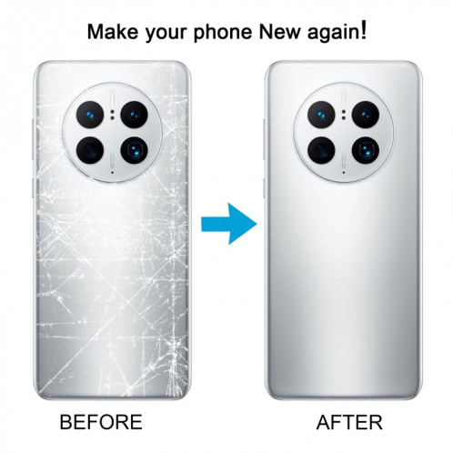Pour Huawei Mate 50 Pro Couvercle arrière de la batterie (Noir) SH16BL221-07