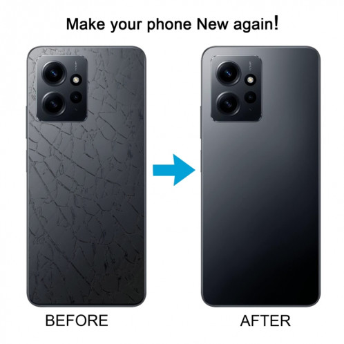 Pour Xiaomi Redmi 12 4G OEM Matériau en verre Couvercle arrière de la batterie (Blanc) SH35WL247-07