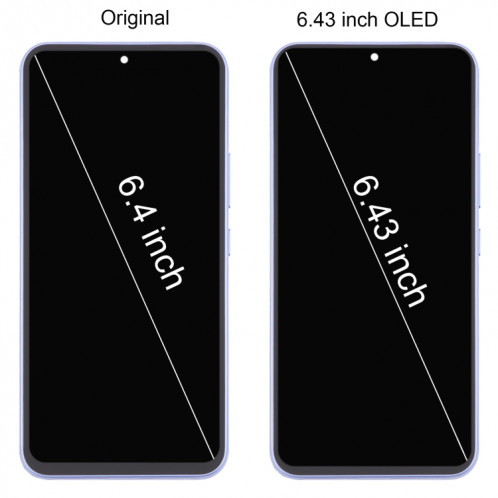 Pour Samsung Galaxy A54 5G SM-A546 6,43 pouces OLED LCD écran numériseur assemblage complet avec cadre (vert) SH138G940-08