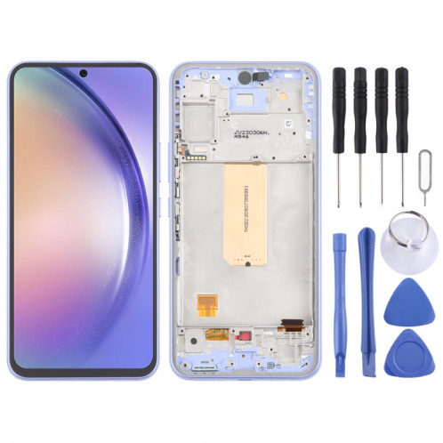 Pour Samsung Galaxy A54 5G SM-A546 6,43 pouces OLED LCD écran numériseur assemblage complet avec cadre (violet) SH138P223-08