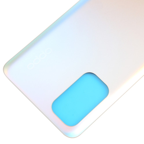 Pour OPPO Find X3 Lite Couvercle arrière de la batterie en verre (argent givré) SH2FSL448-07