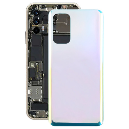 Pour OPPO Find X3 Lite Couvercle arrière de la batterie en verre (argent brillant) SH2JSL611-07