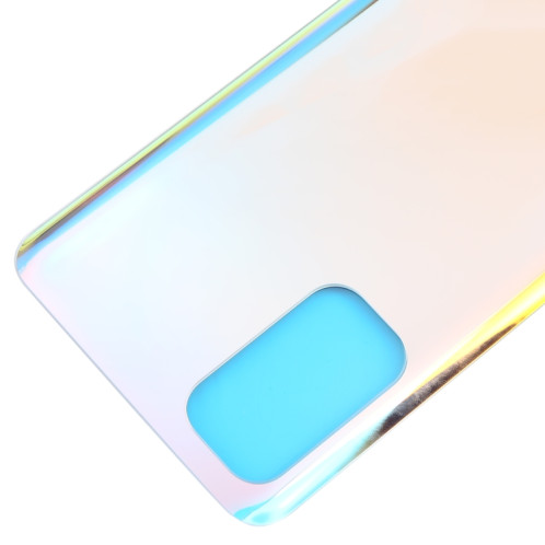 Pour OPPO Find X3 Lite Couvercle arrière de la batterie en verre (argent brillant) SH2JSL611-07