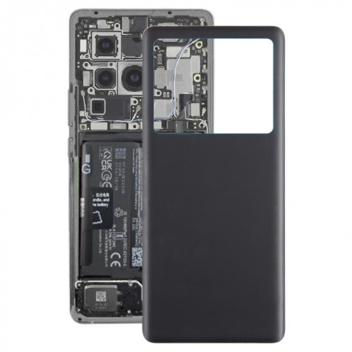 Pour Vivo X80 OEM Matériau en verre Couvercle arrière de la batterie (Noir) SH43BL1213-07