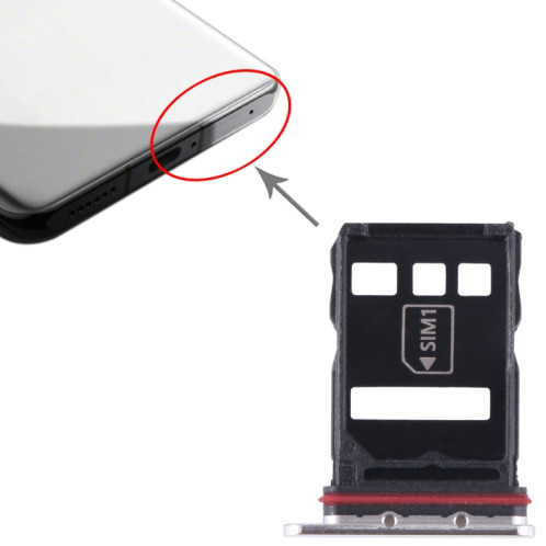 Pour Huawei P50E SIM + plateau de carte NM (argent) SH160S826-04