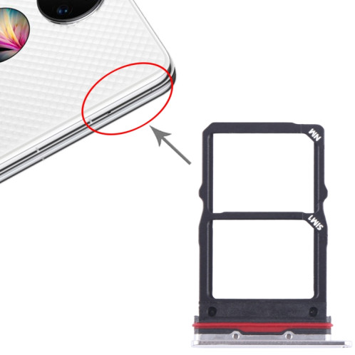 Pour Huawei P50 Pocket SIM + plateau de carte NM (argent) SH161S1264-04