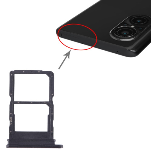 Pour Huawei Nova 9 SE 5G SIM + Plateau pour carte SIM (Noir) SH166B1472-04