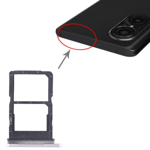 Pour Huawei Nova 9 SE 5G SIM + Plateau pour carte SIM (Argent) SH166S543-04