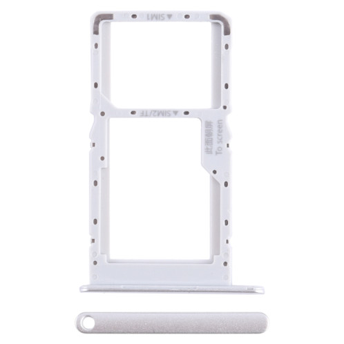 Pour Huawei nova Y70 Plus Plateau pour carte SIM + SIM / Micro SD (Argent) SH167S1910-04
