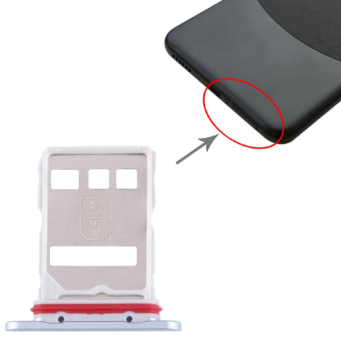Pour Huawei Mate 60 SIM + NM Card Tray (Vert) SH168G1484-04