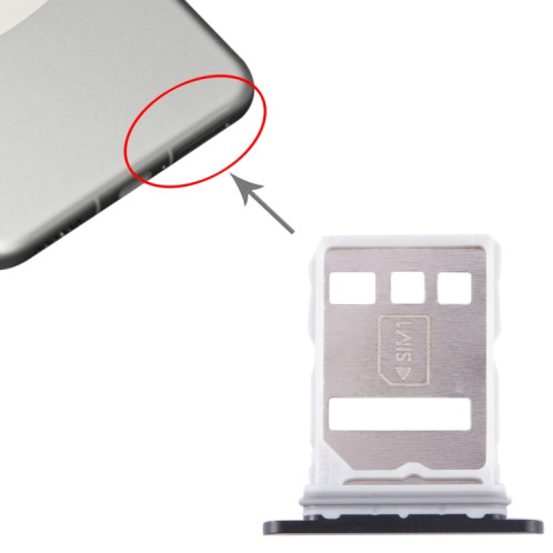 Pour Huawei Mate 60 Pro Plateau pour carte SIM + NM (Noir) SH169B126-04