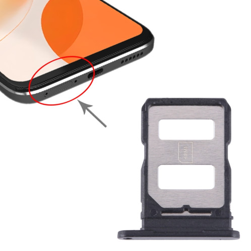 Pour Huawei nova Y91 Plateau de carte SIM (Noir) SH170B1447-04