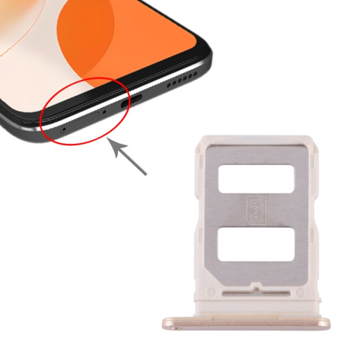 Pour Huawei nova Y91 Plateau de carte SIM (Or) SH170J358-04
