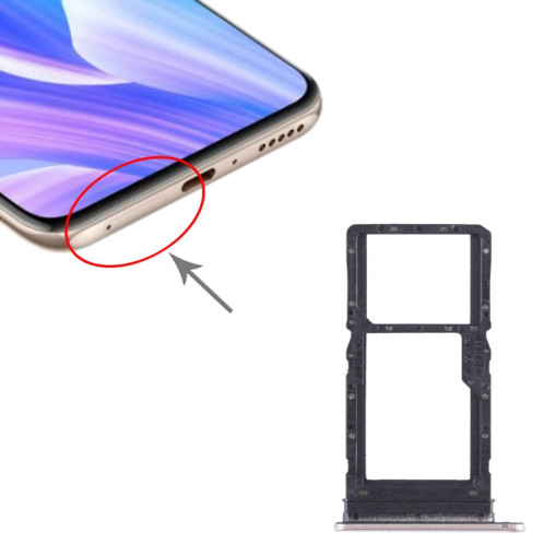 Pour Huawei Enjoy 30 Plus Plateau pour carte SIM + SIM / Micro SD (Or) SH173J1203-04