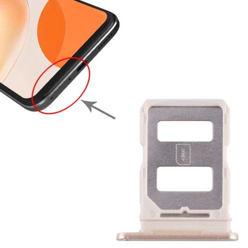 Pour Huawei Enjoy 60X Plateau de carte SIM (Or) SH176J726-04