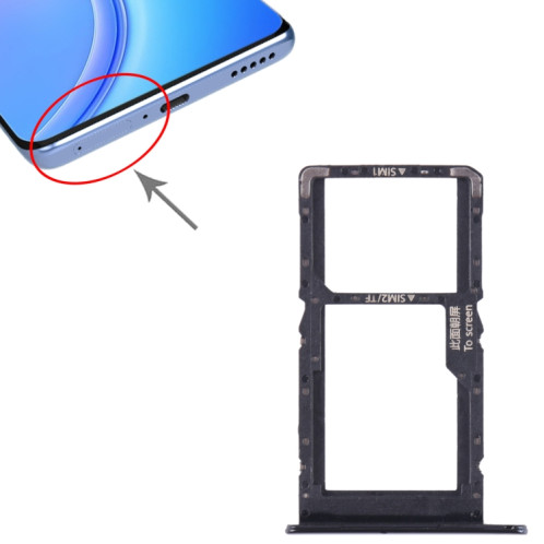 Pour Huawei Maimang 11 SIM + SIM / Micro SD Card Tray (Noir) SH178B1048-04