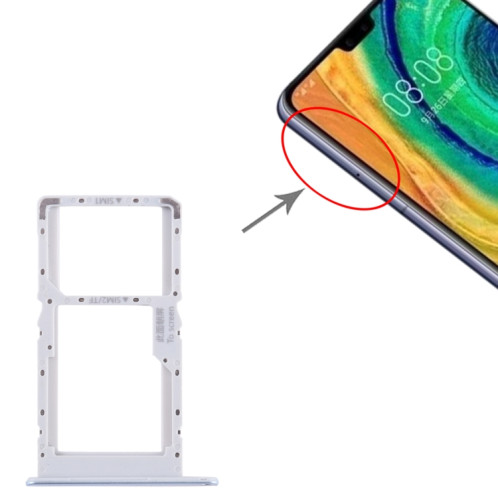Pour Huawei Enjoy 60 SIM + SIM / Micro SD Card Tray (Bleu) SH180L1176-04