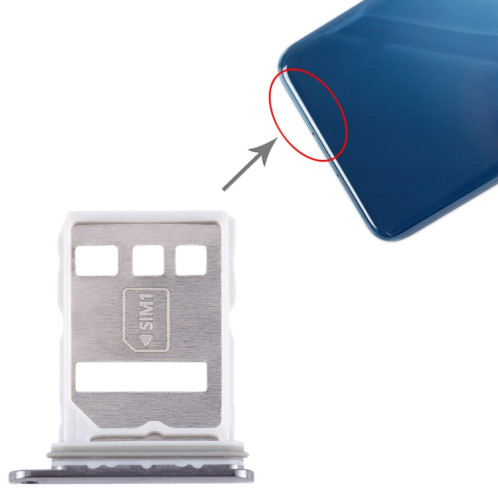 Pour Huawei P60 Art Plateau de carte SIM + NM (Noir) SH181B1032-04