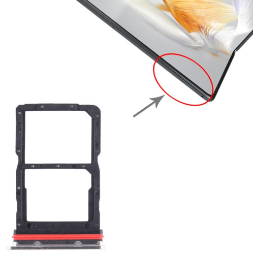 Pour Huawei Mate X3 SIM + Plateau pour carte SIM (Argent) SH182S1248-04