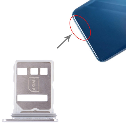 Pour Huawei P60 SIM + plateau de carte NM (argent) SH183S111-04