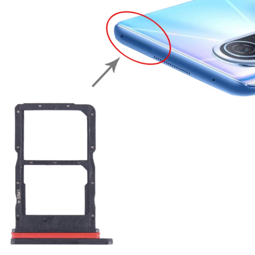 Pour Huawei nova 10 Youth SIM + Plateau pour carte SIM (Noir) SH185B713-04