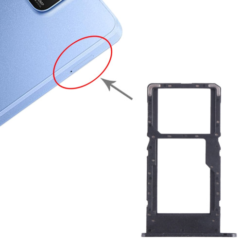 Pour Huawei Enjoy 50Z Plateau pour carte SIM + SIM / Micro SD (Noir) SH187B206-04