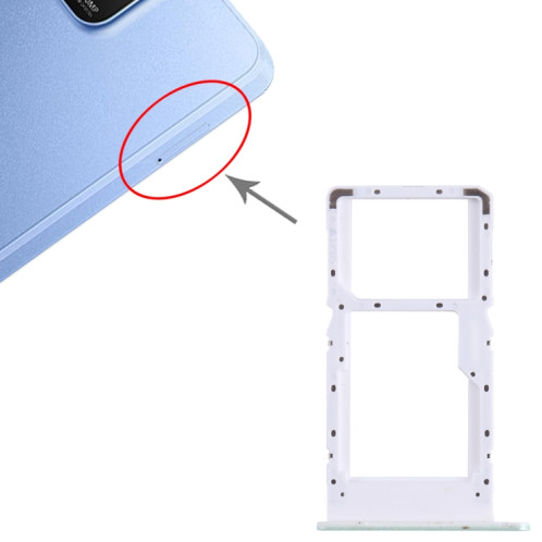 Pour Huawei Enjoy 50Z SIM + SIM / Micro SD Card Tray (Vert) SH187G1022-04