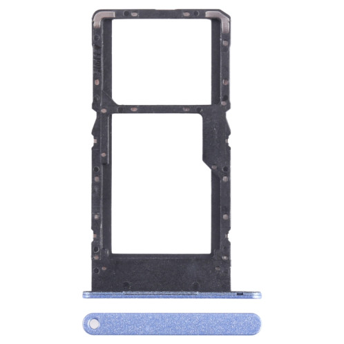 Pour Huawei Enjoy 50Z Plateau pour carte SIM + SIM / Micro SD (Bleu) SH187L134-04