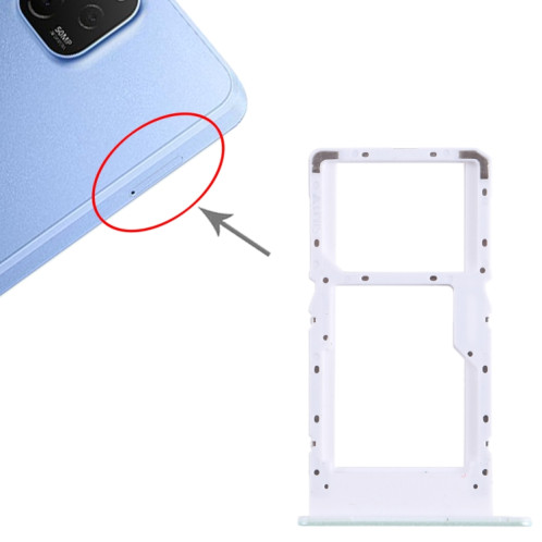 Pour Huawei nova Y61 Plateau pour carte SIM + SIM / Micro SD (Vert) SH189G860-04