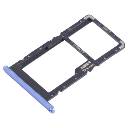 Pour Huawei nova Y70 Plateau pour carte SIM + SIM / Micro SD (Bleu) SH194L48-04
