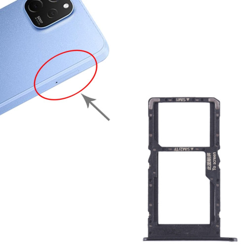 Pour Huawei Enjoy 50 SIM + SIM / Micro SD Card Tray (Noir) SH195B338-04