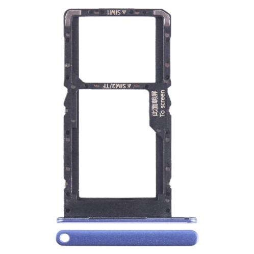 Pour Huawei Enjoy 50 SIM + SIM / Micro SD Card Tray (Bleu) SH195L731-04
