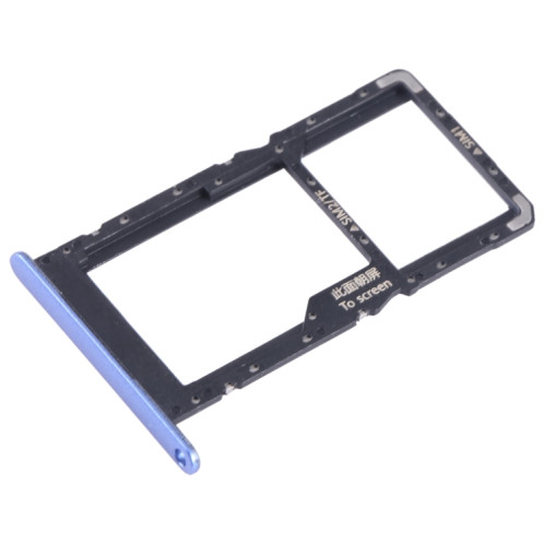 Pour Huawei Enjoy 50 SIM + SIM / Micro SD Card Tray (Bleu) SH195L731-04