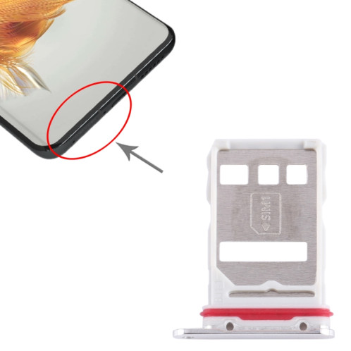 Pour plateau de carte SIM Huawei Mate 50 Pro (argent) SH199S1539-04