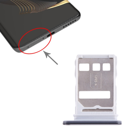 Pour Huawei nova 10 Pro Plateau de carte SIM (Noir) SH201B1179-04