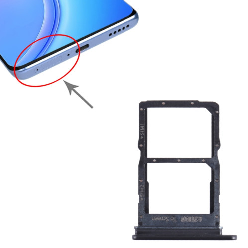 Pour Honor V40 Lite SIM + Plateau pour carte SIM (Noir) SH204B1738-04