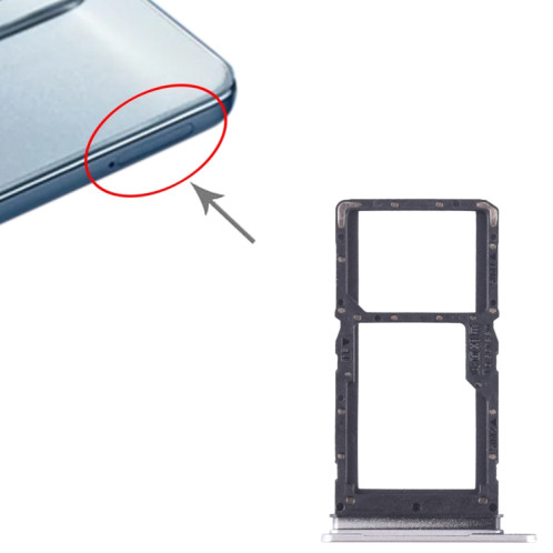 Pour Honor Play 30 SIM + SIM / Micro SD Card Tray (Argent) SH210S937-04