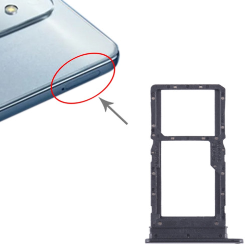 Pour Honor Play 6T SIM + SIM / Micro SD Card Tray (Noir) SH211B1130-04
