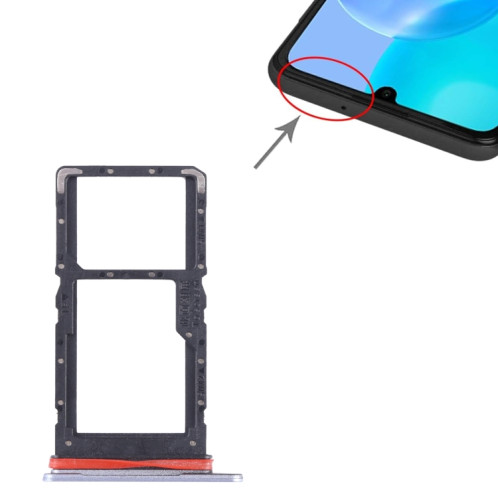 Pour Honor X5 Plus Plateau pour carte SIM + SIM / Micro SD (Violet) SH213P1960-04